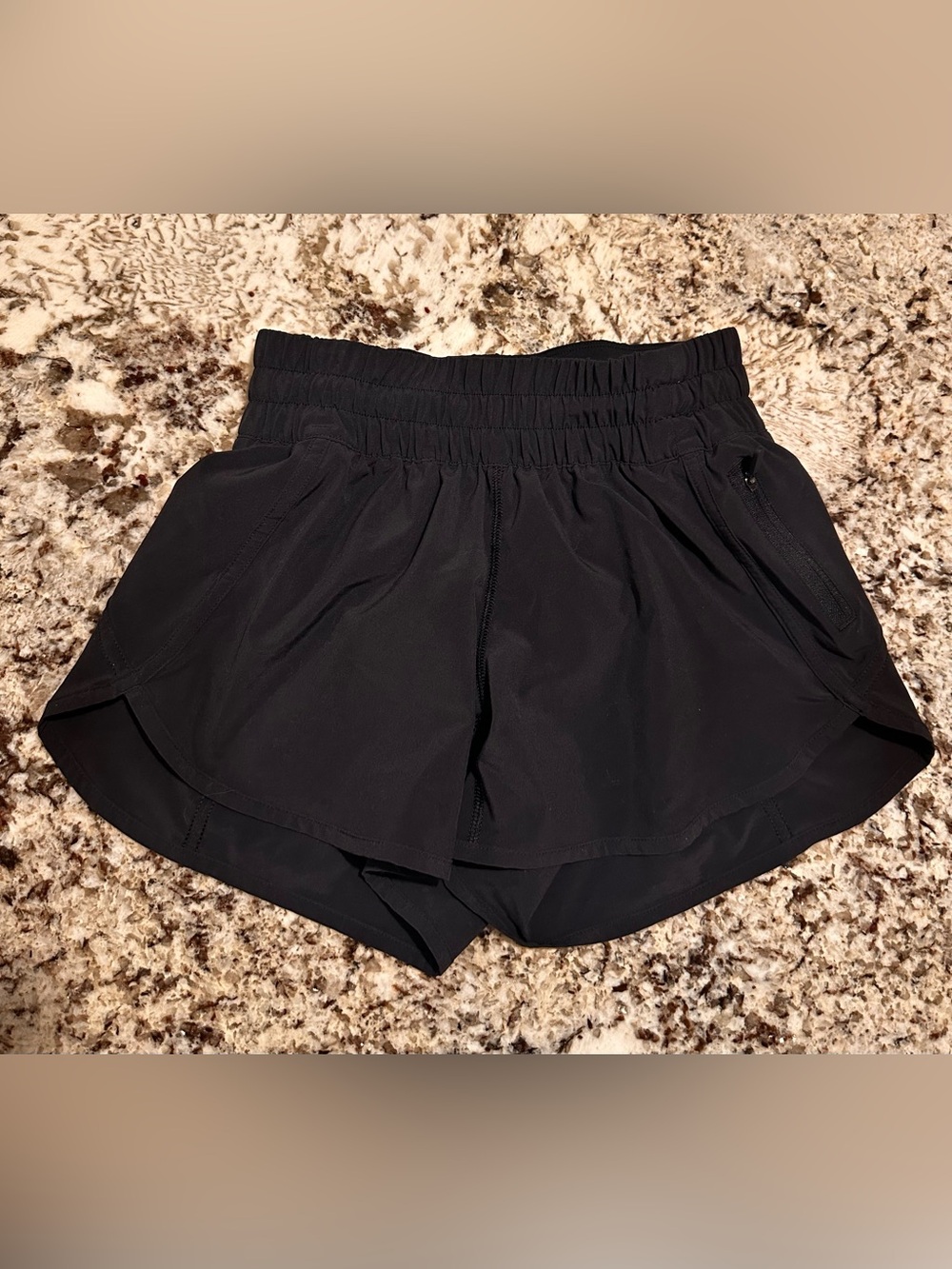 lululemon athletica Women's Black Layered Athletic Shorts